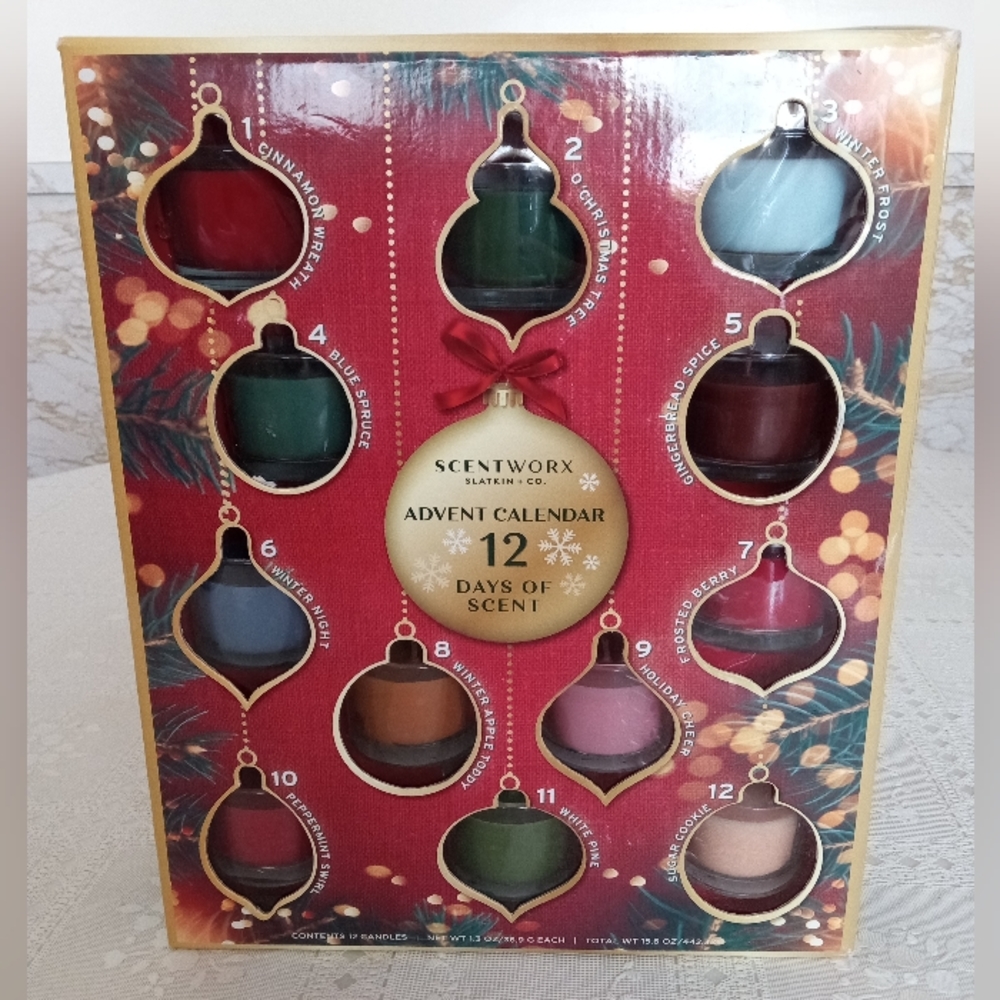 🆕 SCENTWORX BY SLATKIN & CO. 12 Days of Scents Advent Calendar, NIP